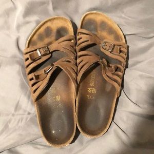 Brown birkenstocks